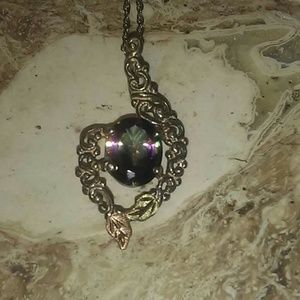 Black Hills 12k / .925 Mystic Topaz Necklace